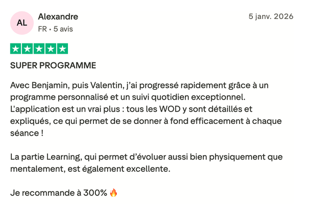 Avis d'un candidat