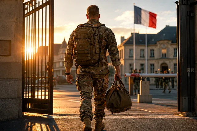 Candidat prêt le jour de la sélection militaire